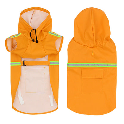 Dog raincoat-style poncho