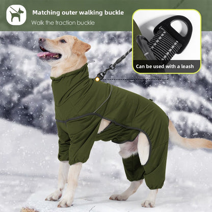Dog’s Four-Legged Cotton-Padded Coat