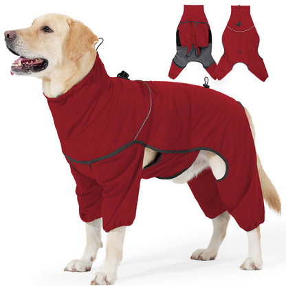 Dog’s Four-Legged Cotton-Padded Coat