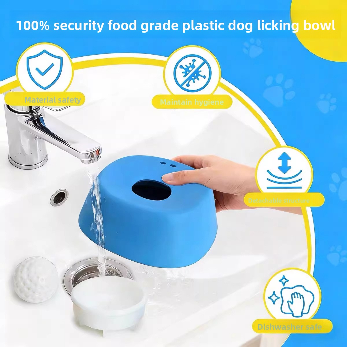 Dog Slow Feeder Lick Bowl