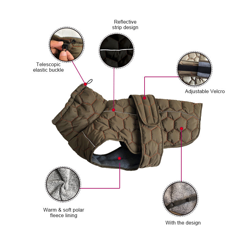 Dog thick and warm jacket