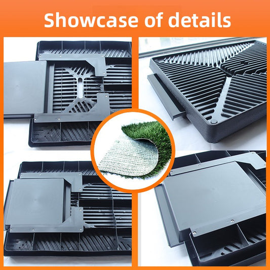 Dog Toilet Tray with Simulated Lawn Pet Training Mat