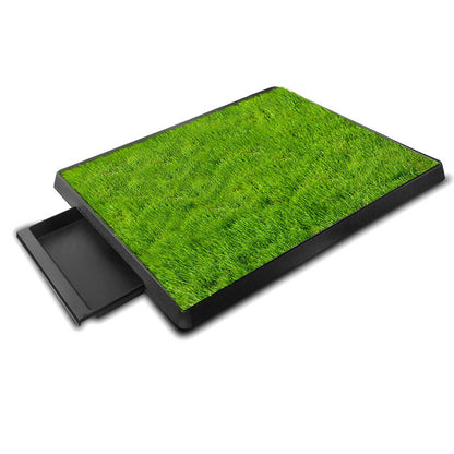 Dog Toilet Tray with Simulated Lawn Pet Training Mat