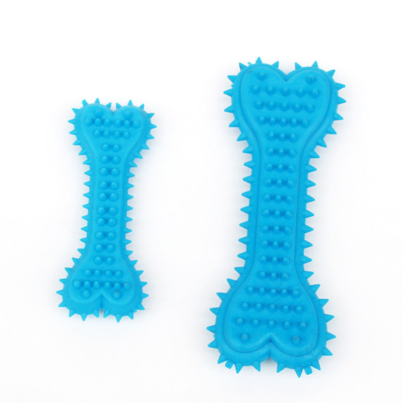 Dog Toothbrush Toy Rubber Bone Solid Toy