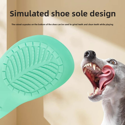 Dog toy squeaky slippers