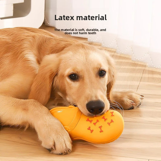 Dog toy squeaky slippers