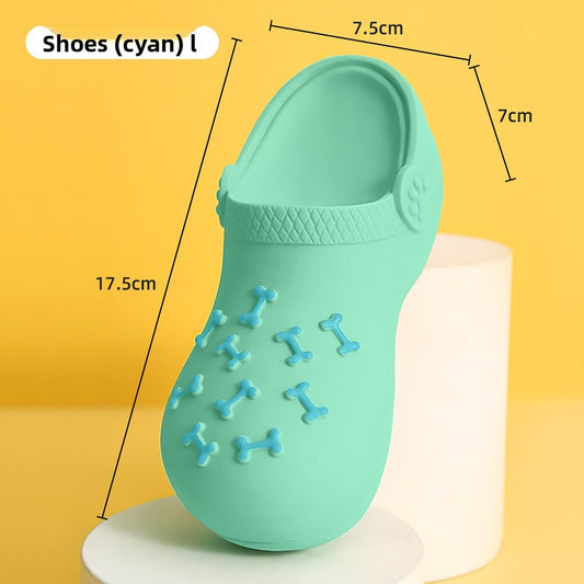 Dog toy squeaky slippers