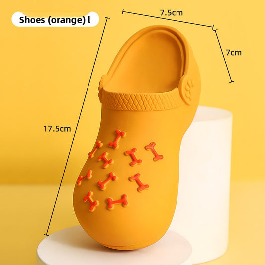 Dog toy squeaky slippers