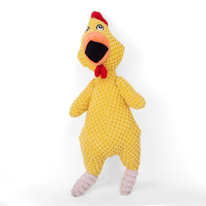 Dog toys bite-resistant molars sound relief toys plush sleeping small yellow duck small and medium-sized dog pet toys