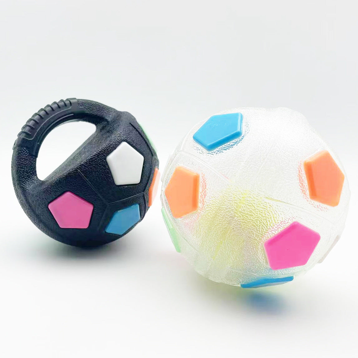 Dog Training Football Toy with Handle
