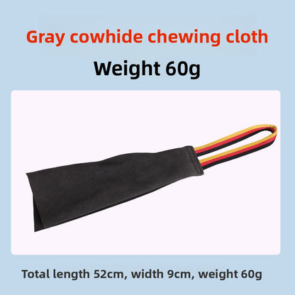 Dog Training Handle Cowhide Bite Training Tool for Pet Dogs