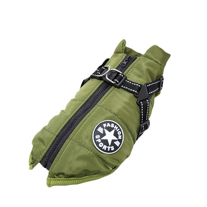 Dog Winter Cotton Clothes Waterproof Reflective Pet Apparel