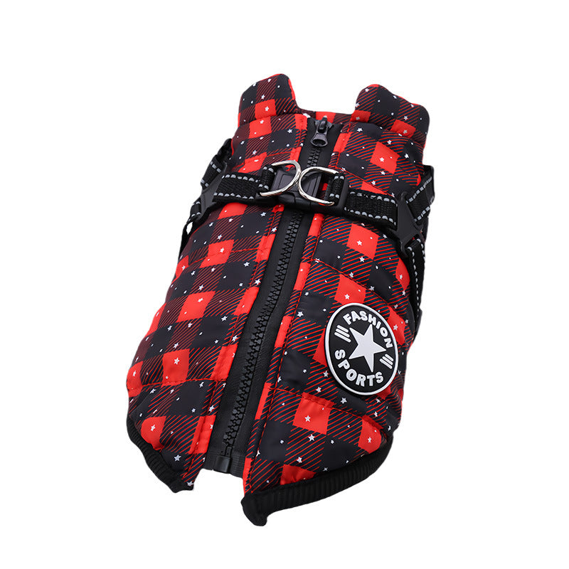 Dog Winter Cotton Clothes Waterproof Reflective Pet Apparel