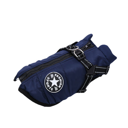 Dog Winter Cotton Clothes Waterproof Reflective Pet Apparel