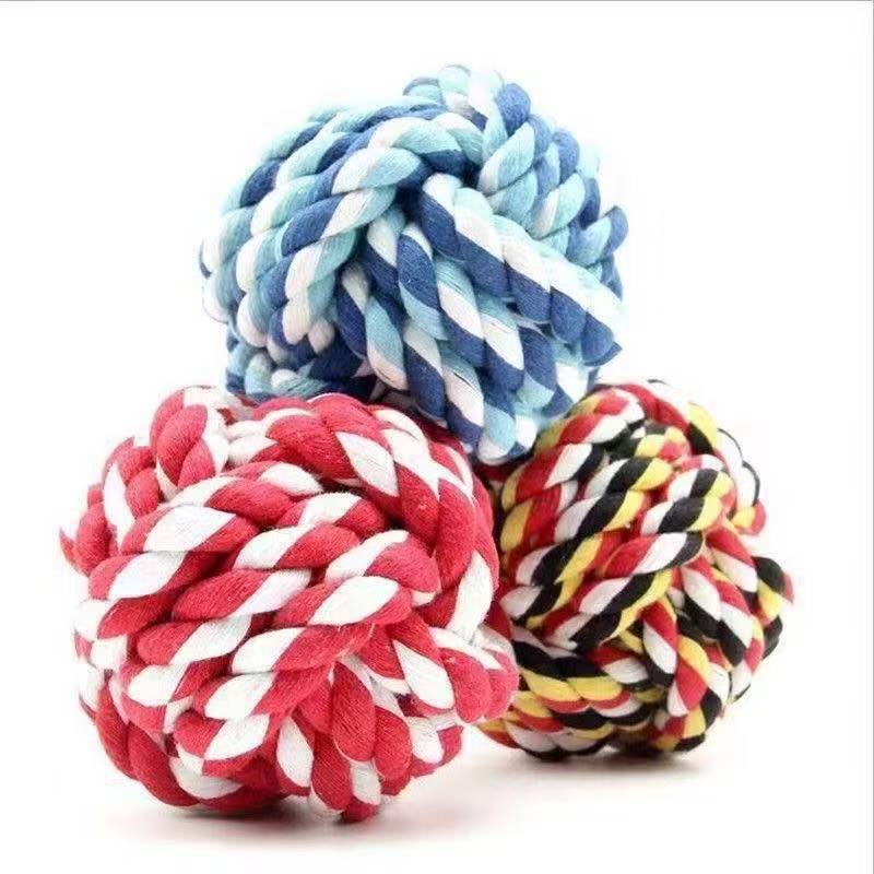 Doggy chewable cotton rope toy