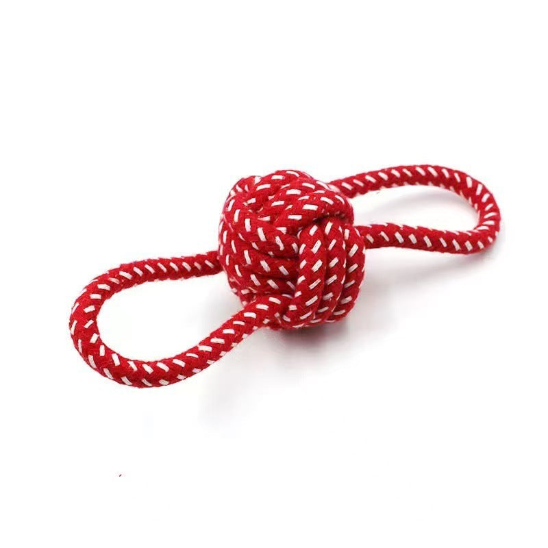 Doggy chewable cotton rope toy