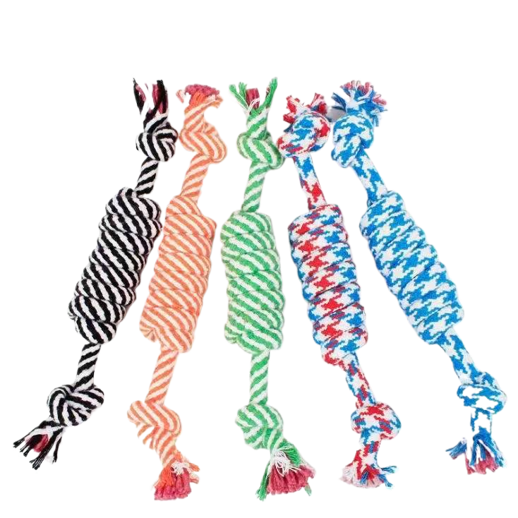 Doggy chewable cotton rope toy