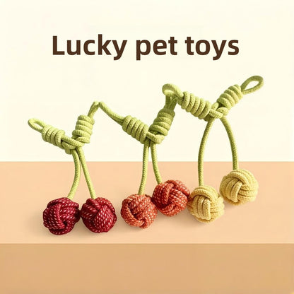 Doggy chewable cotton rope toy