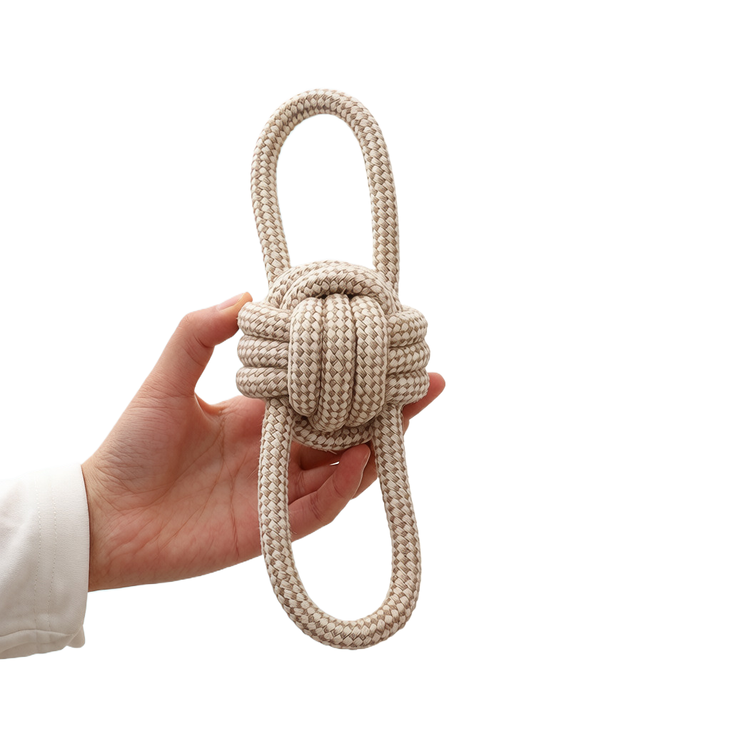 Doggy chewable cotton rope toy