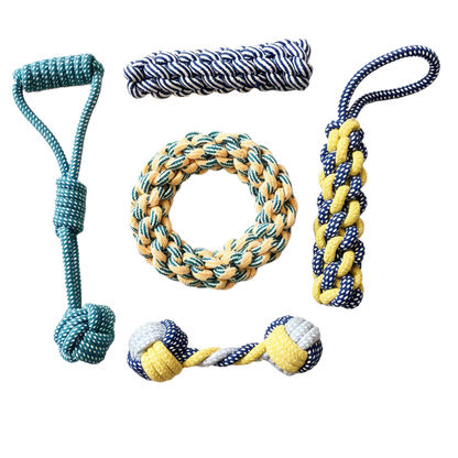 Doggy chewable cotton rope toy