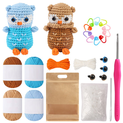 Doll crochet material kit