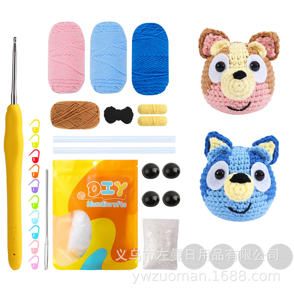 Doll crochet material kit