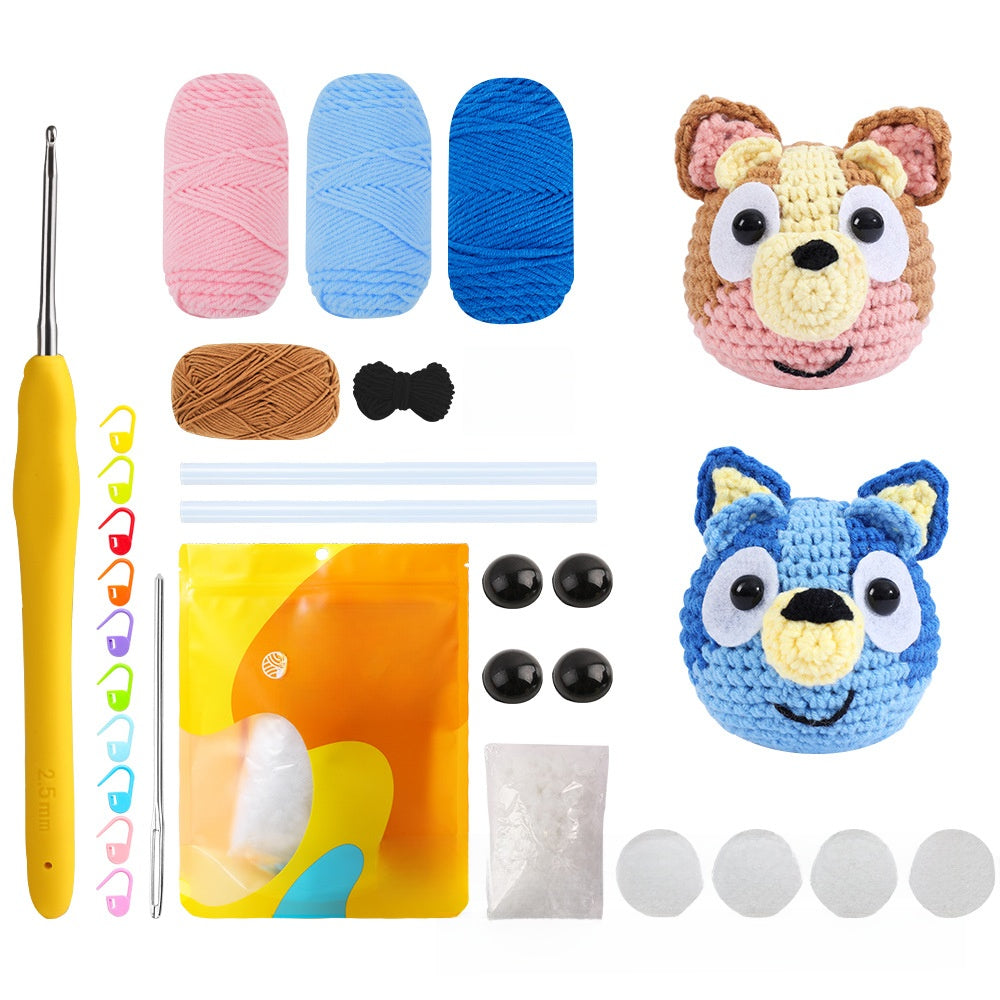 Doll crochet material kit
