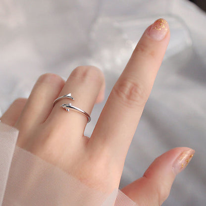 Dolphin Tail Adjustable Ring