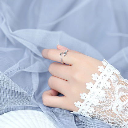 Dolphin Tail Adjustable Ring
