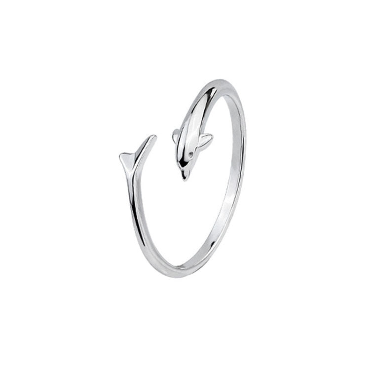 Dolphin Tail Adjustable Ring