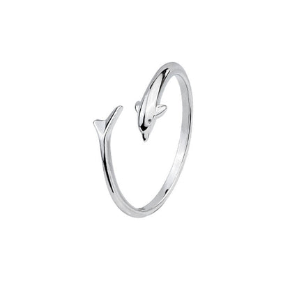 Dolphin Tail Adjustable Ring