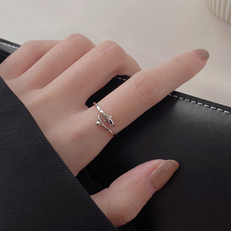 Dolphin Tail Adjustable Ring