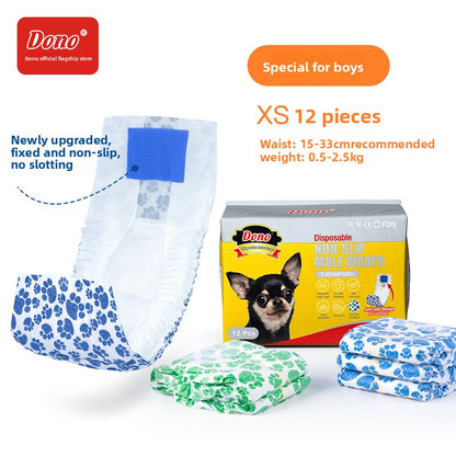 DONO Pet Dog Diapers Leak-Proof Disposable