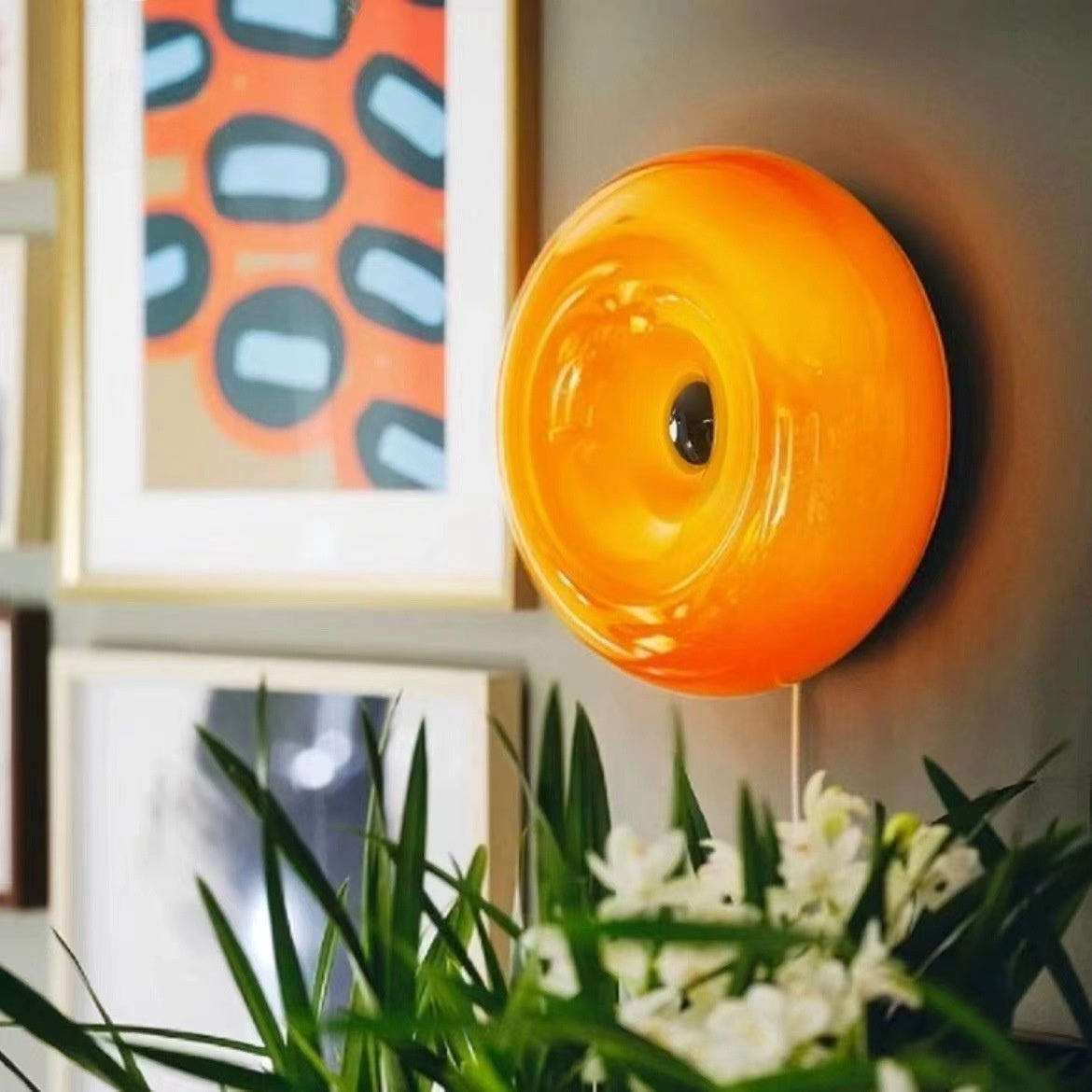 Donut Shape Touch Control Table and Wall Lamp