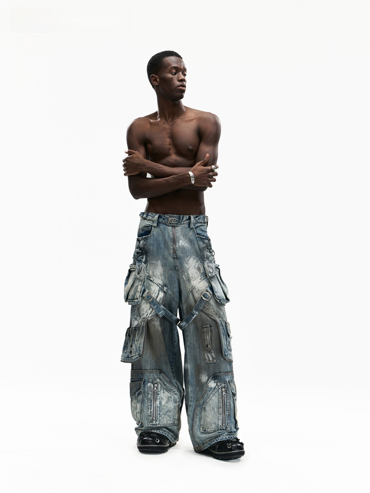Doodle-stained jeans