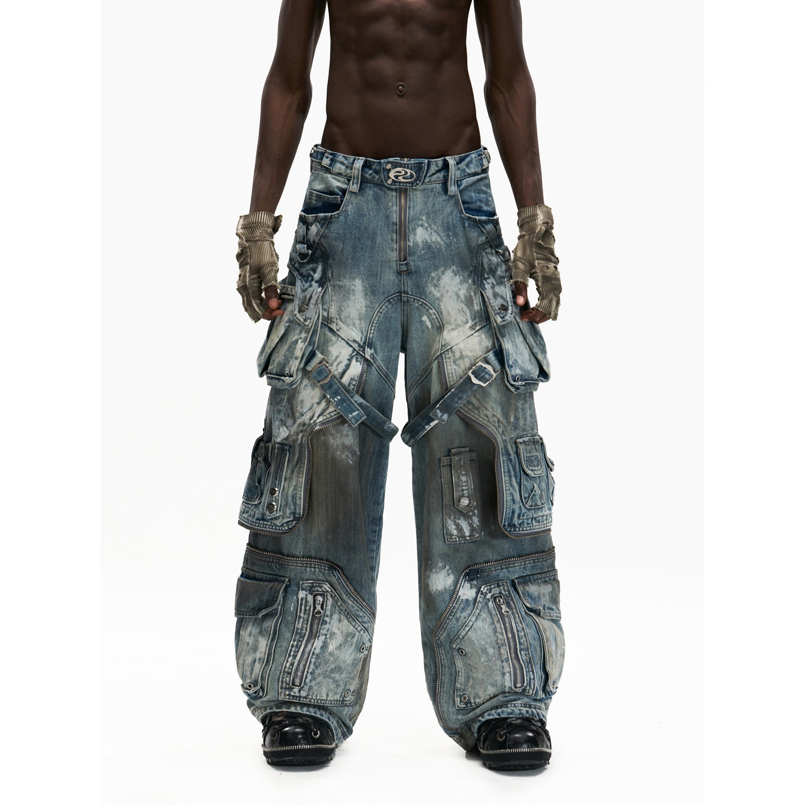 Doodle-stained jeans