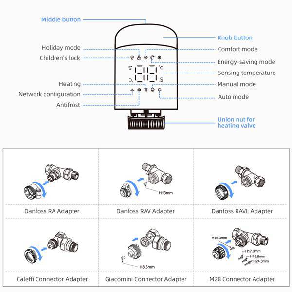 Doodle WiFi Smart Thermostatic Valve
