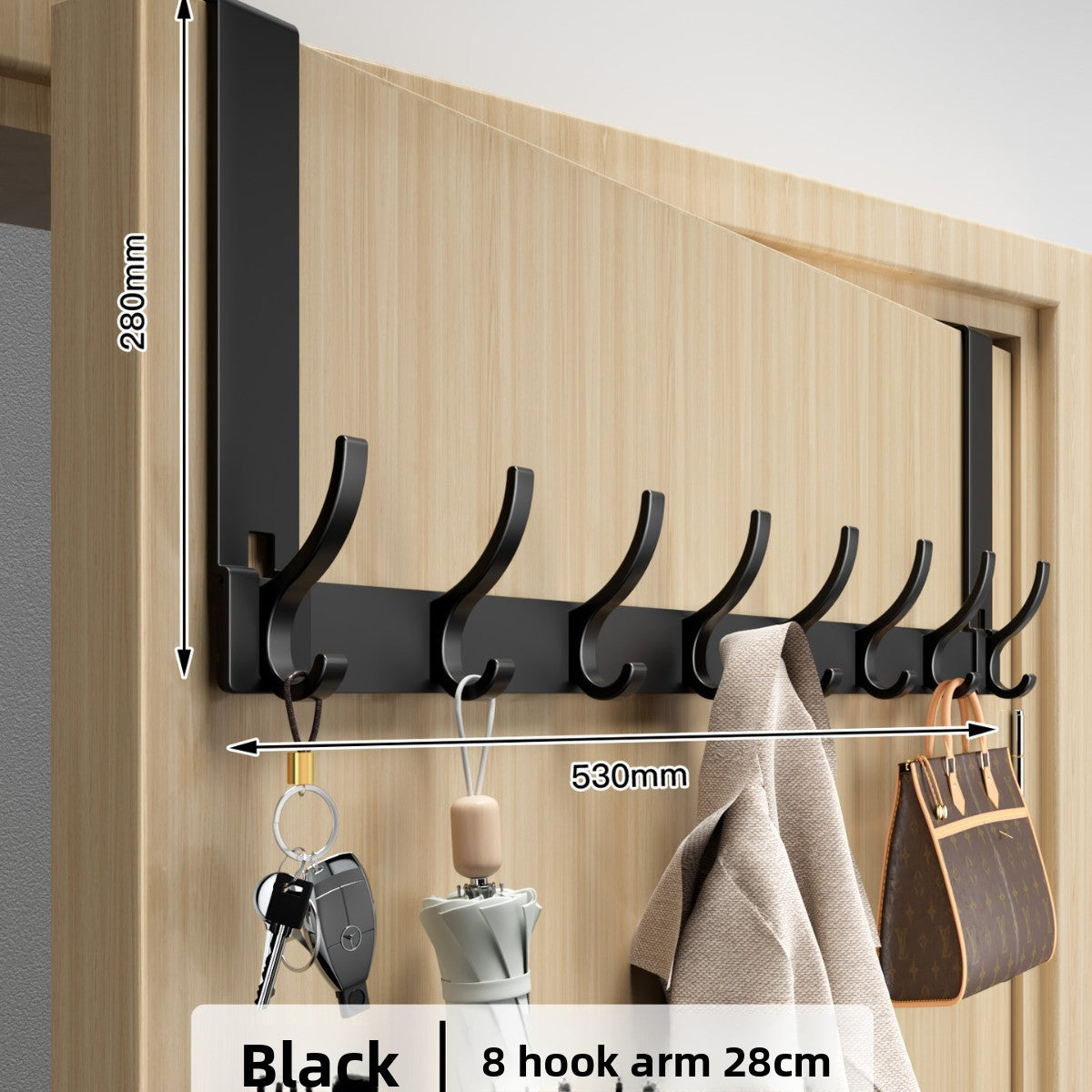 Door hook without drilling