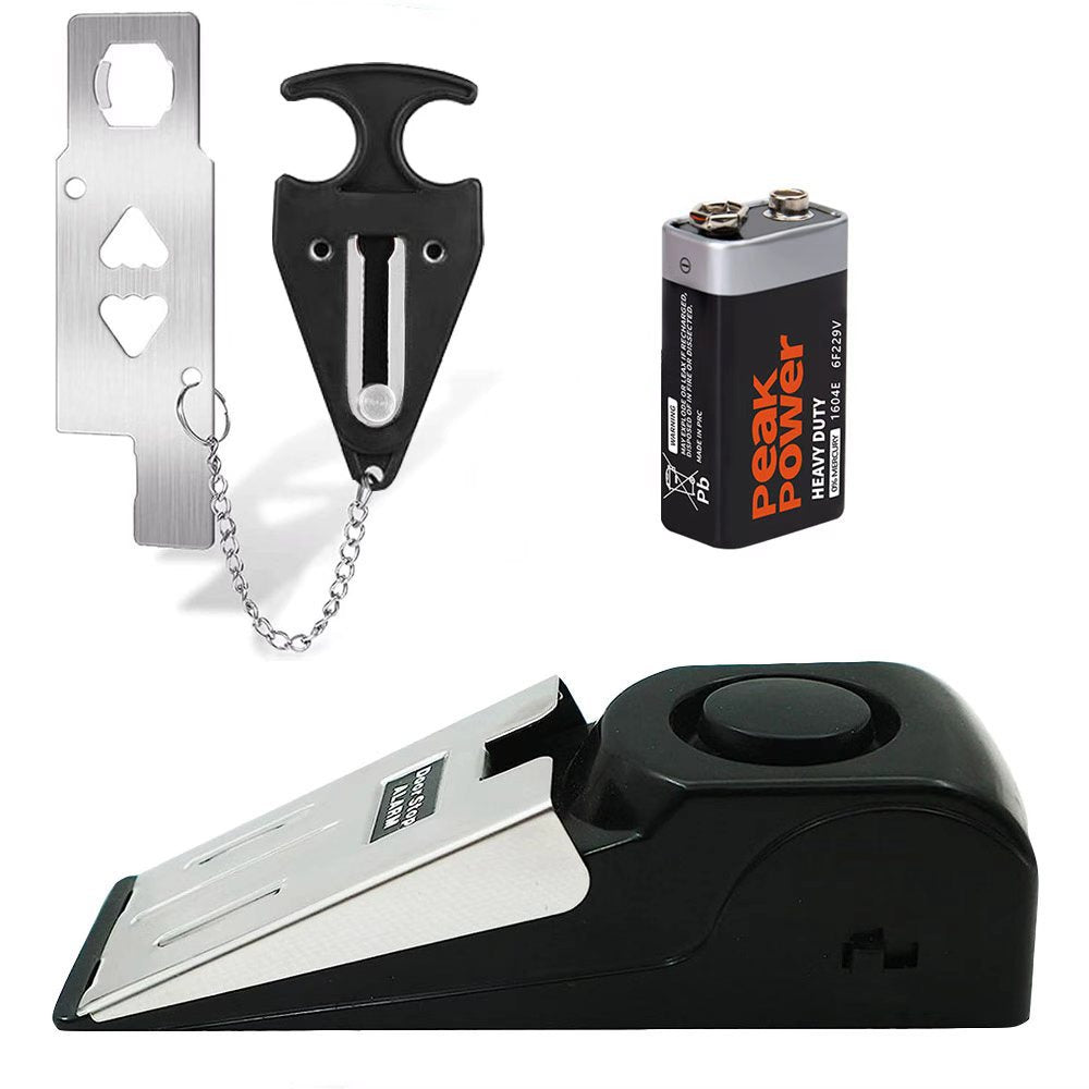 Door Stop Alarm with Loud Anti-Theft Alert for Home and Hotel
