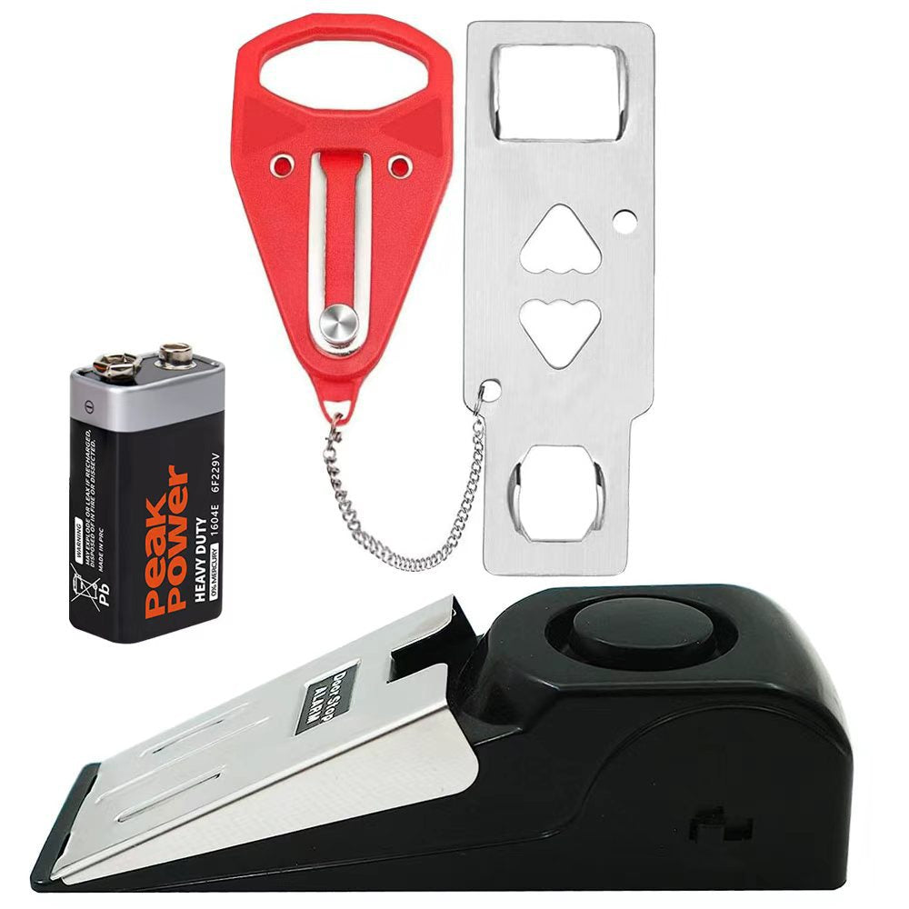 Door Stop Alarm with Loud Anti-Theft Alert for Home and Hotel