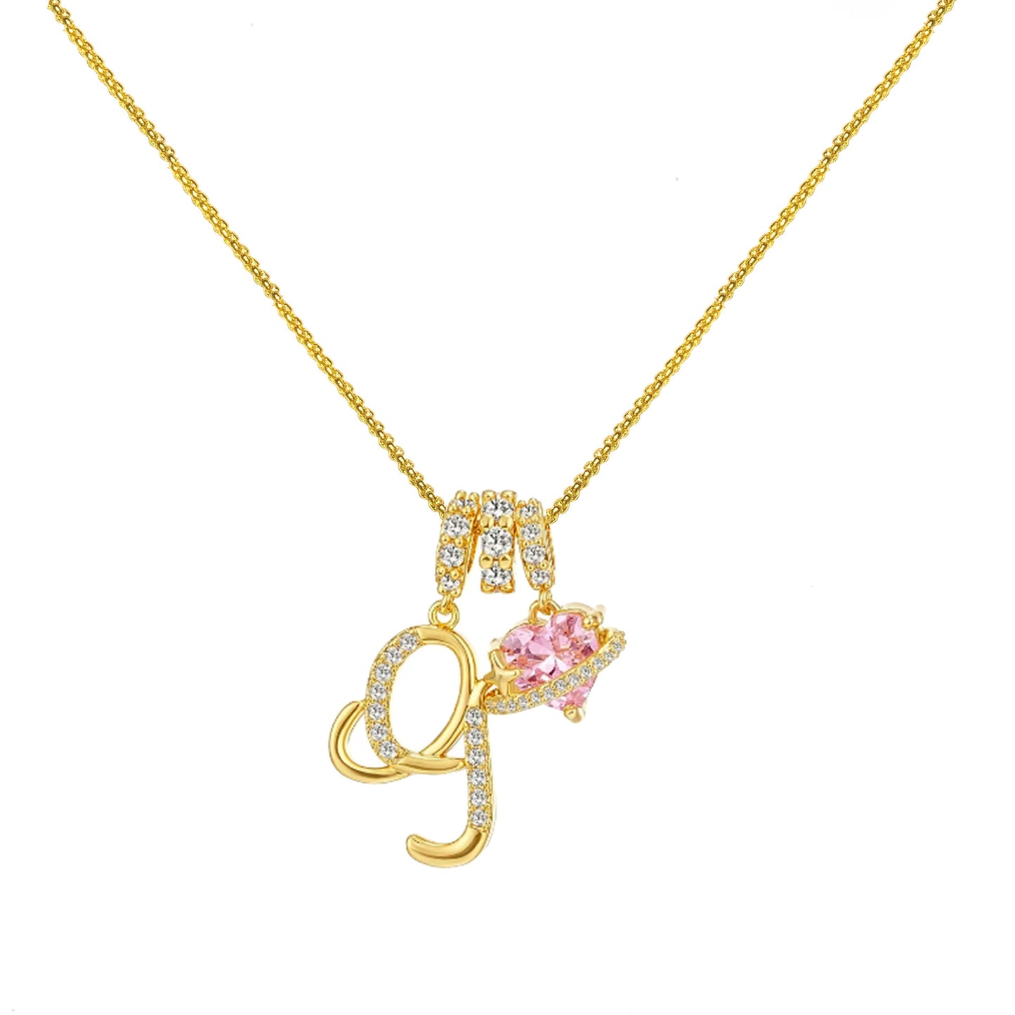 Dopamine 26 English Letter Necklace