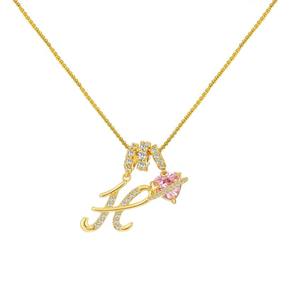 Dopamine 26 English Letter Necklace