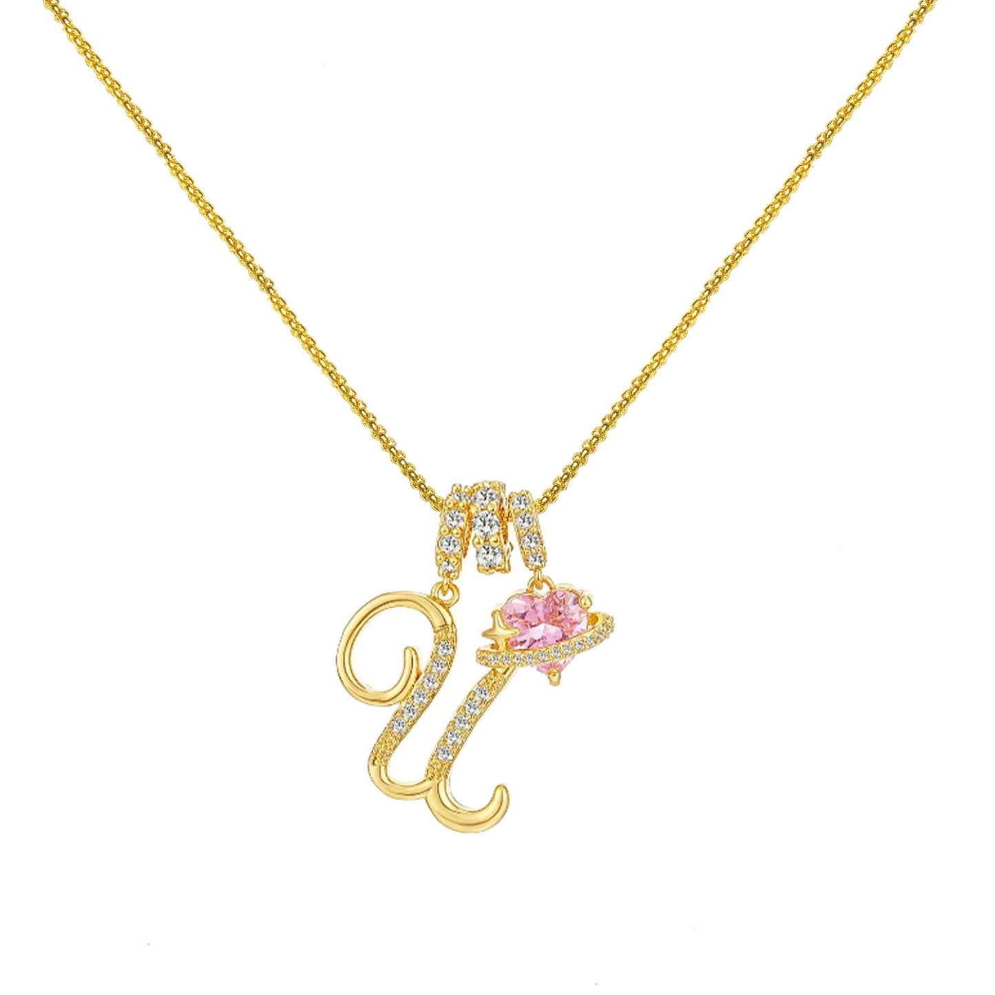 Dopamine 26 English Letter Necklace