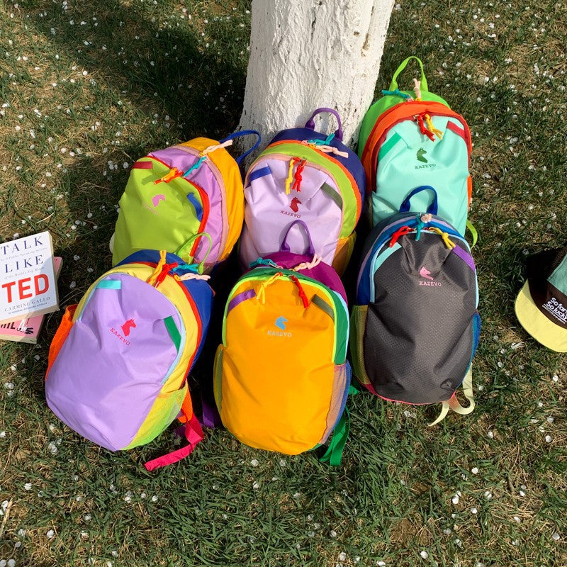 Dopamine Color Block Travel Backpack