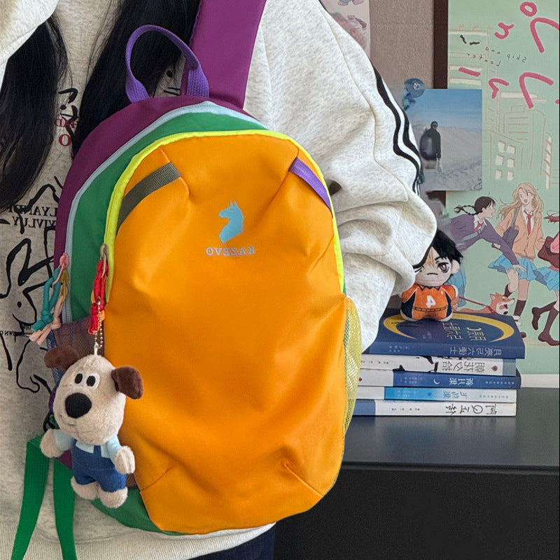 Dopamine Color Block Travel Backpack