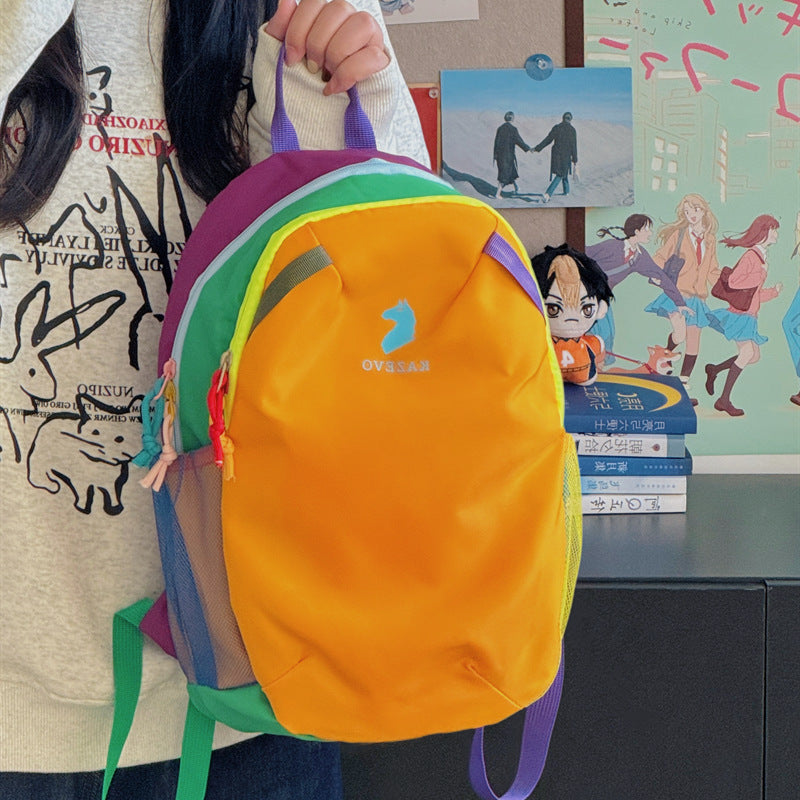 Dopamine Color Block Travel Backpack