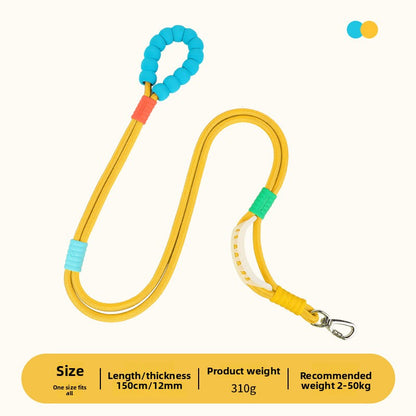 Dopamine Color Pet Leash and Collar Set