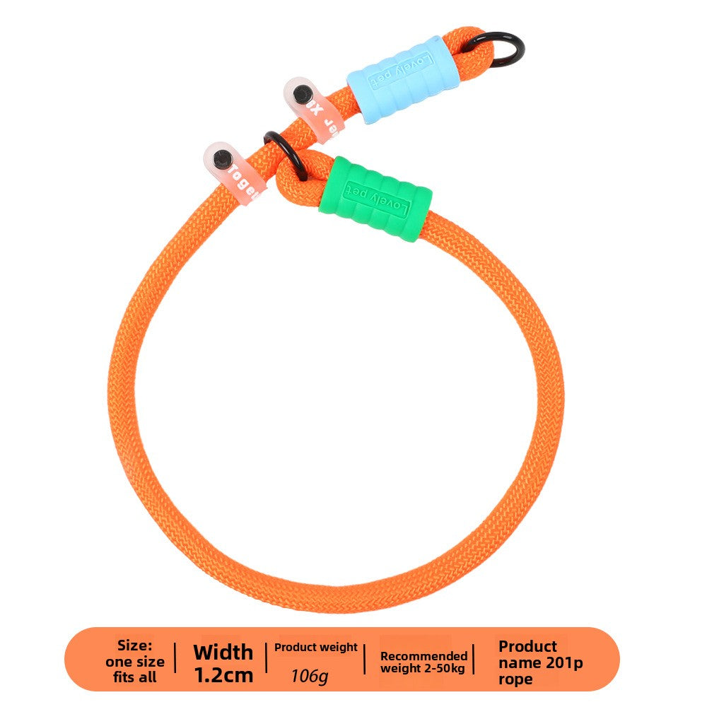Dopamine Color Pet Leash and Collar Set