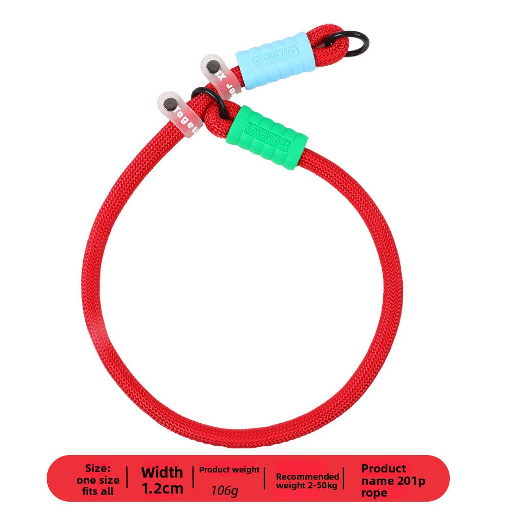 Dopamine Color Pet Leash and Collar Set