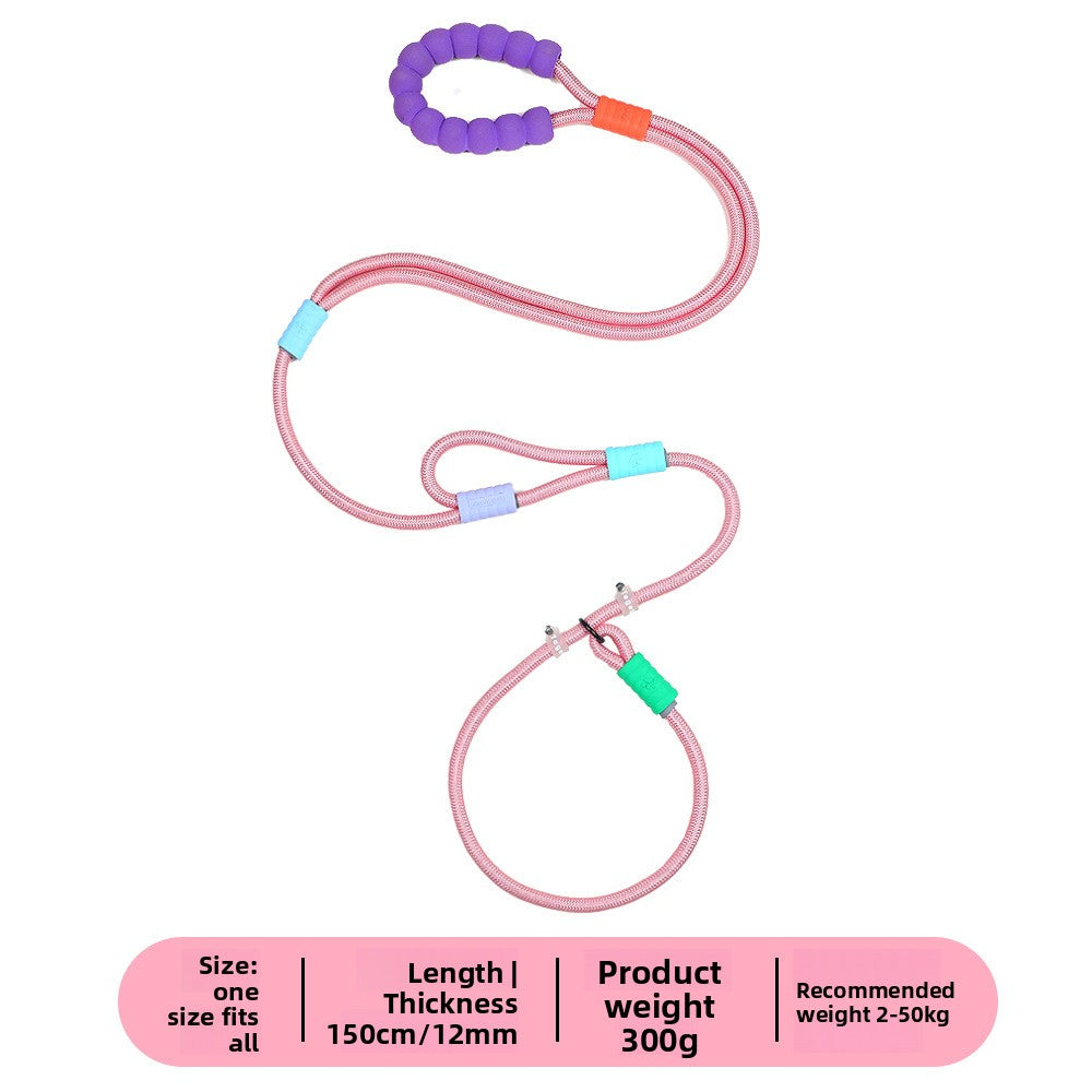 Dopamine Color Pet Leash and Collar Set